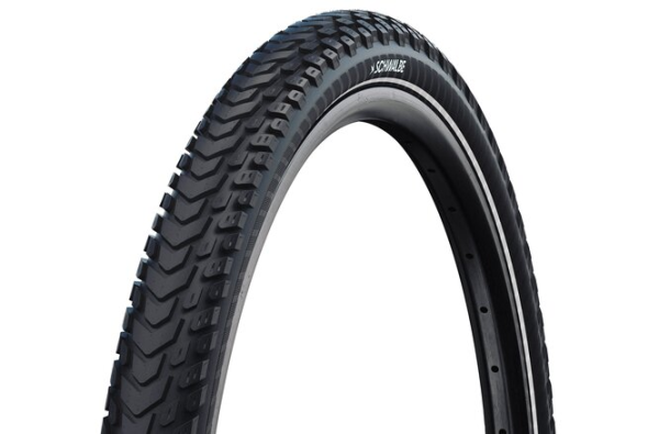 Schwalbe Pneu Marathon Mondial 700x42C Starr mit Reflexstreifen black