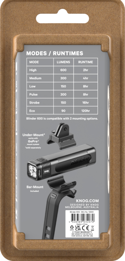 Knog Scheinwerfer Blinder 600 schwarz