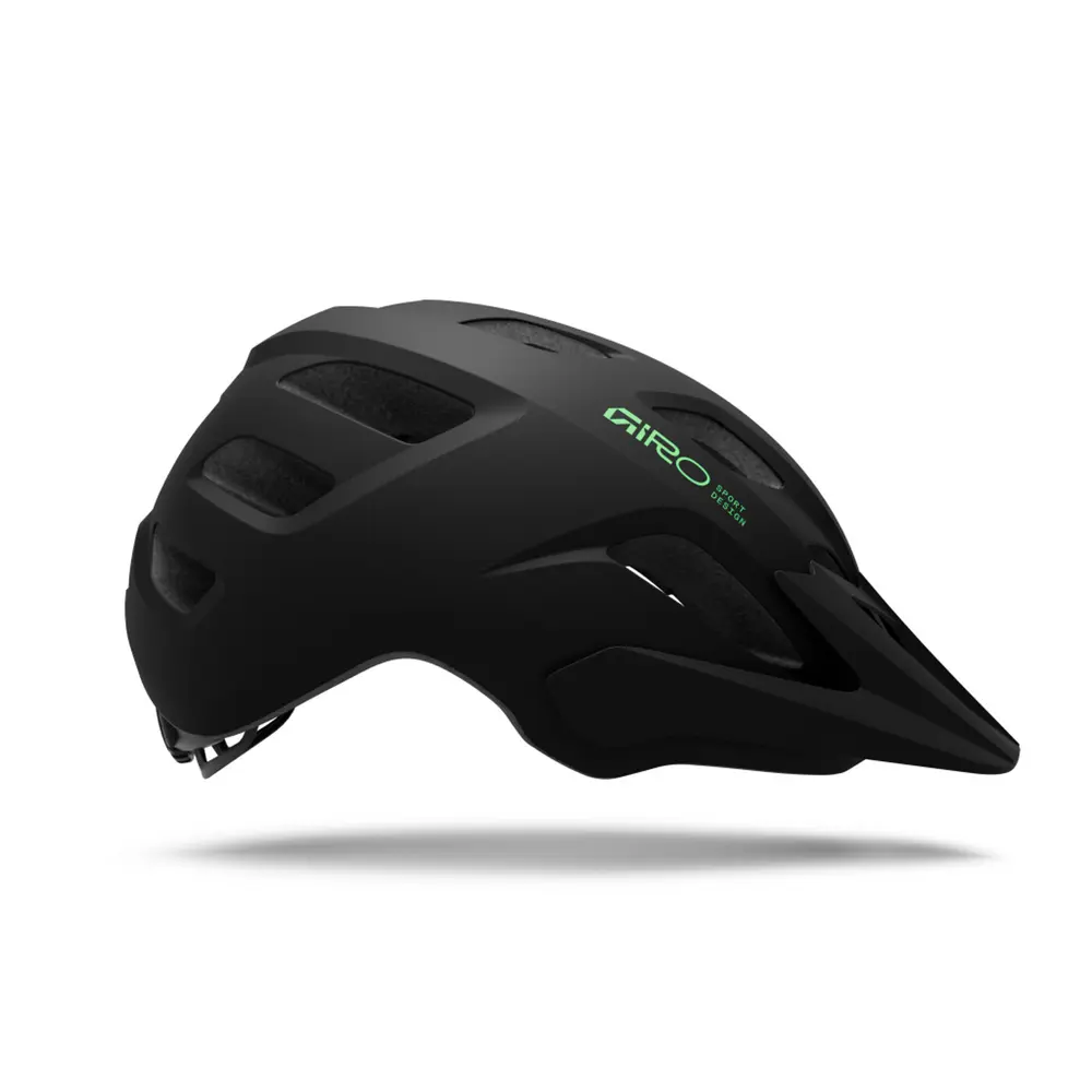 Giro Fixture II Youth MIPS, matte black/vivid green, UY 50-57