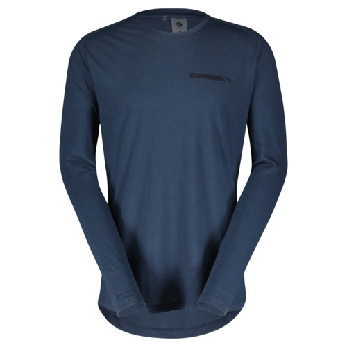 Scott Shirt M's Defined Merino LS - metal blue/M
